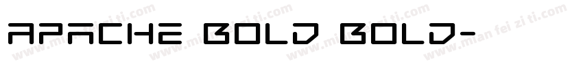 Apache Bold Bold字体转换
